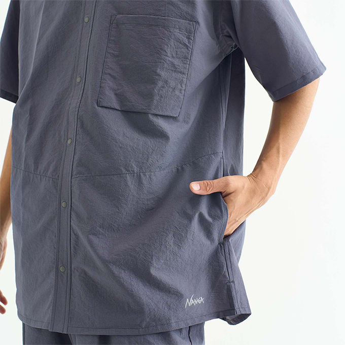 NANGA ナンガ AIR CLOTH COMFY S/S SHIRT エアクロスコンフィー S/Sシャツ NW2211-1H / 23SUMMER ※｜jeansstation｜05