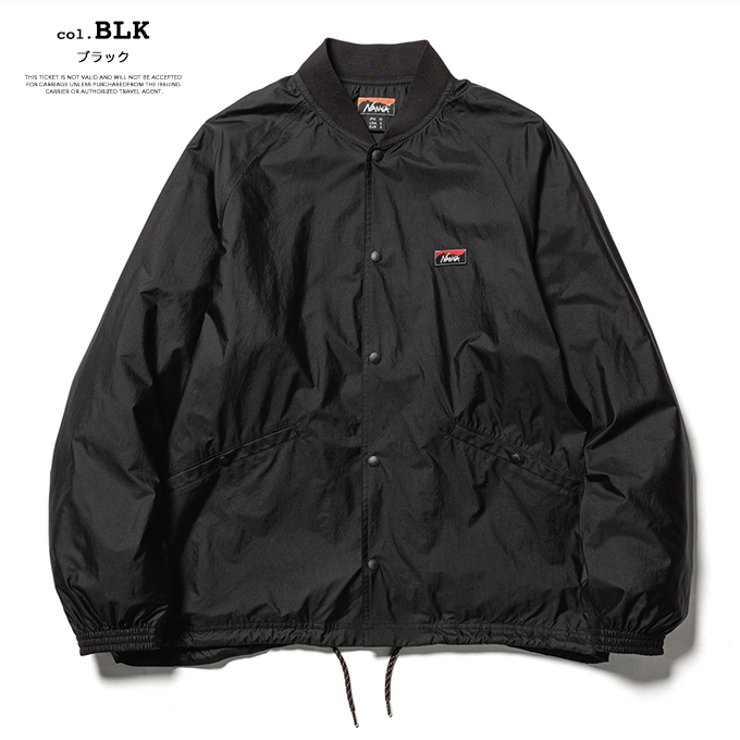 NANGA ナンガ RIB COLLAR COACH JACKET リブカラーコーチジャケット