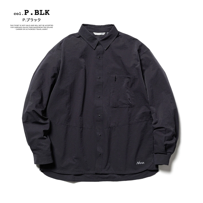 NANGA（ナンガ） DOT AIR COMFY L/S SHIRT ドットエア コンフィ ロング