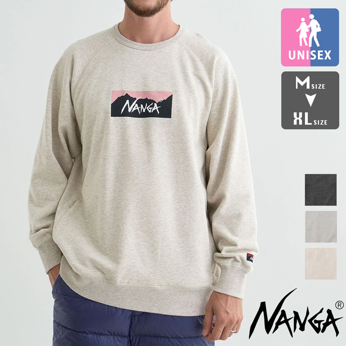 NOFX　スウェット LOGO APPLIQUE CREWNECK　新品未使用 NANGA（ナンガ） ECO HYBRID BOX LOGO SWEATSHIRT エコ ハイブリッド