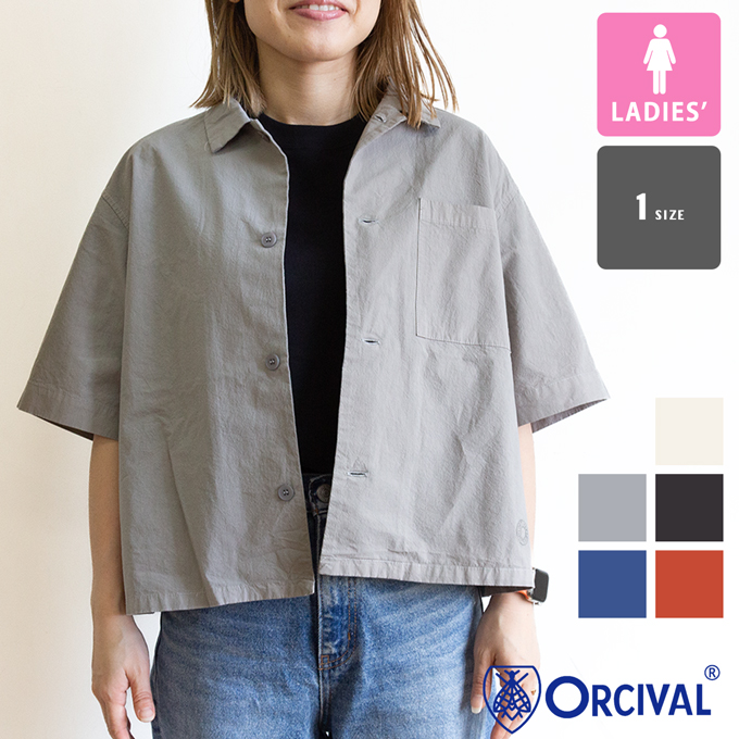 ORCIVAL �I�[�V�o�� Women's Garment Dye Poplin Regular Collar Shirt OR-B0446GDP / 2026SUMMER