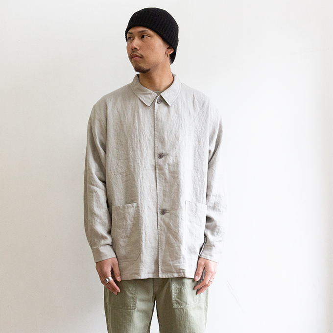 ORCIVAL（オーシバル） COVERALLS SHIRT リネン カバーオールシャツ