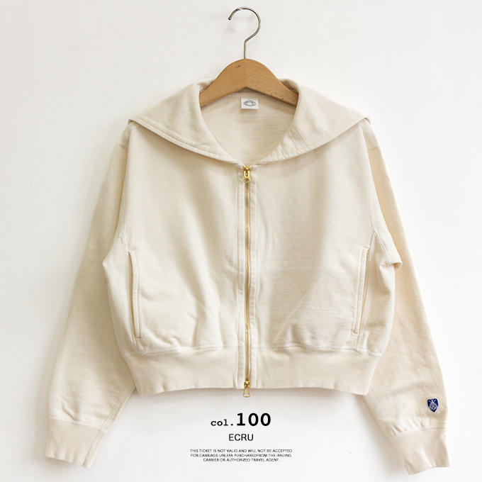 ORCIVAL（オーシバル） ZIP SAILOR セーラーカラー ジップアップ