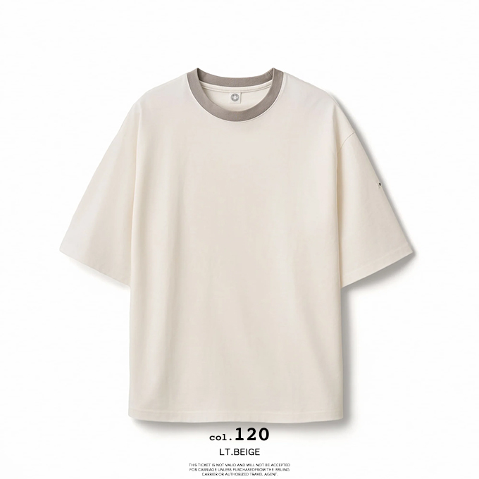 ORCIVAL（オーシバル） Men's Mercerized Jersey Wide Crew Neck