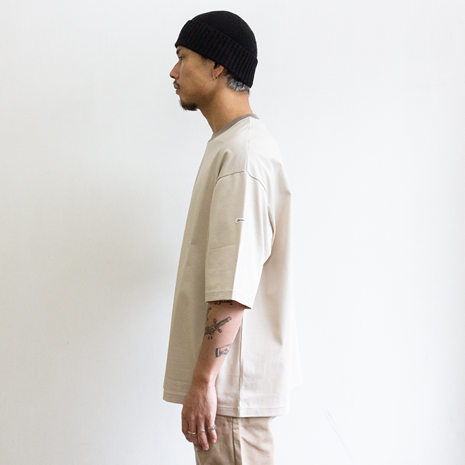 ORCIVAL（オーシバル） Men's Mercerized Jersey Wide Crew Neck