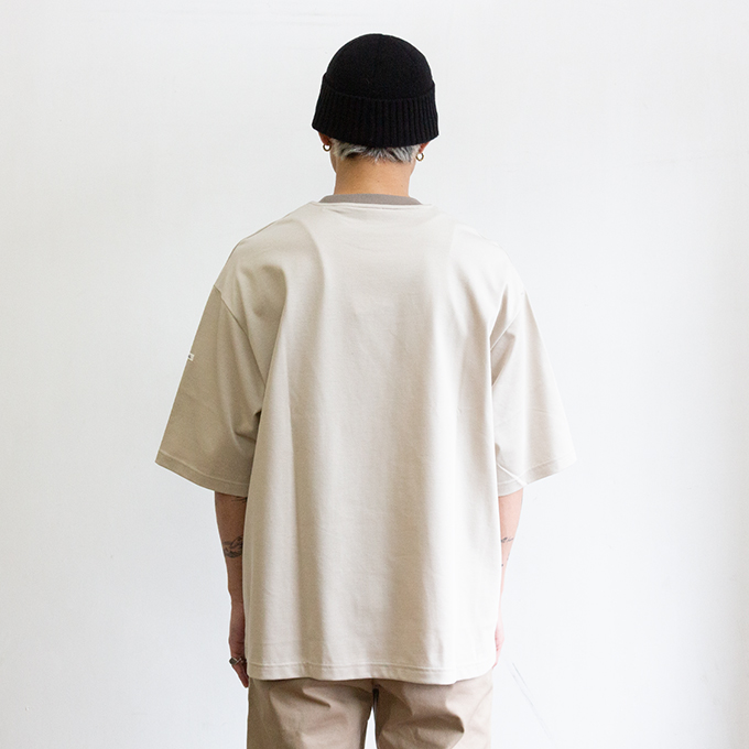 ORCIVAL（オーシバル） Men's Mercerized Jersey Wide Crew Neck