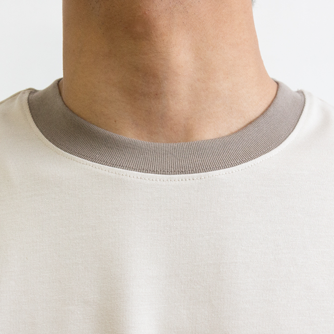 ORCIVAL（オーシバル） Men's Mercerized Jersey Wide Crew Neck