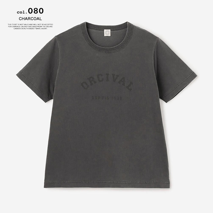 ORCIVAL（オーシバル） COMPACT PRINT T-SHIRT ジャージー ニット