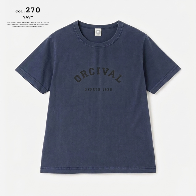 ORCIVAL（オーシバル） COMPACT PRINT T-SHIRT ジャージー ニット