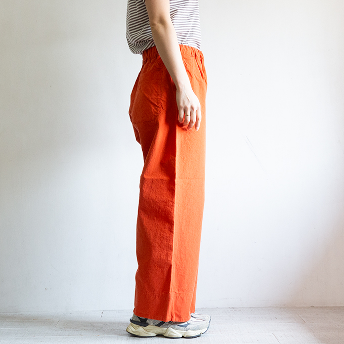 ORCIVAL オーシバル EASY PANTS コットン フレア イージーパンツ WOMEN OR-E0296GDP / 2026SUMMERの画像