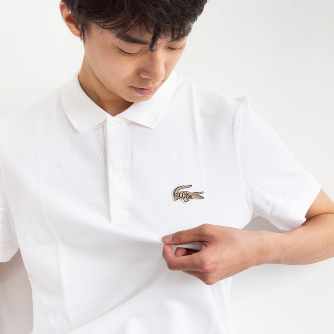 夏割!!】【 LACOSTE ラコステ 】 ヘリテージ ワニロゴ 半袖ポロシャツ