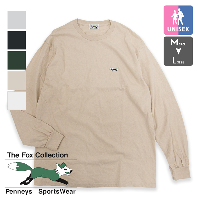 【SALE!!】 THE FOX COLLECTION ザフォックスコレクション PENNEY'S FOX BASIC CREW LS TEE  ぺニーズ クルーネック ロングスリーブ Tシャツ PN21S01700 ※