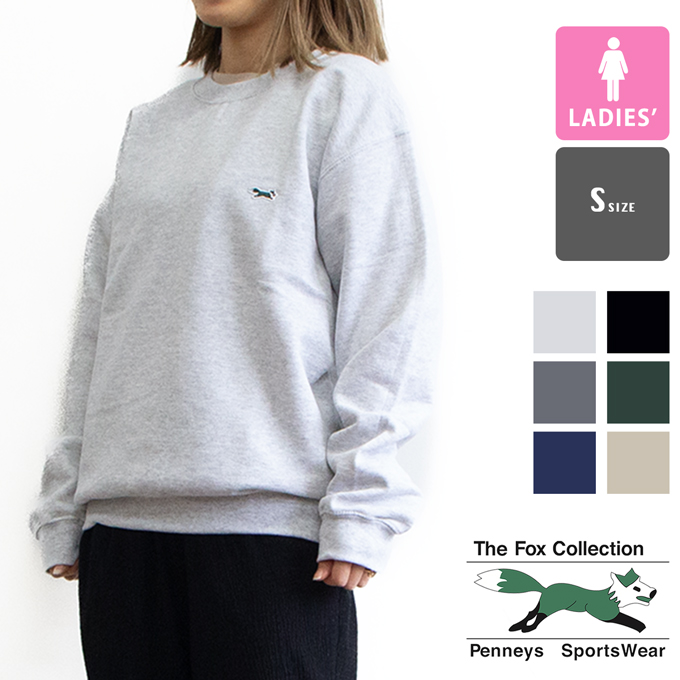 THE FOX COLLECTION ザ フォックスコレクション Ladys One Point Logo Sweat Shirts ワンポイント ロゴ スウェットシャツ PN23S02101 / 2024AW