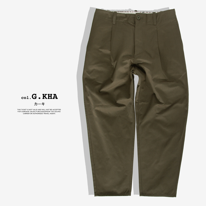 UNIVERSAL OVERALL（ユニバーサルオーバーオール） TUCK TAPERED PANTS