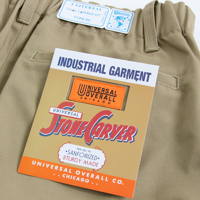 UNIVERSAL OVERALL（ユニバーサルオーバーオール） TUCK TAPERED PANTS