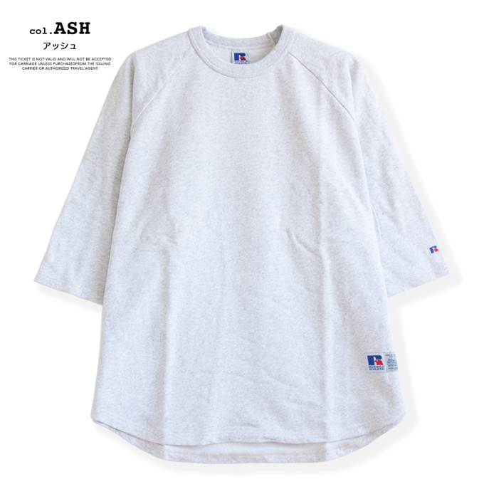 RUSSELL ATHLETIC ラッセルアスレティック 1/2 LOOSE BASEBALL SWEATSHIRT 5分袖 ルーズフィット ベースボール スウェットシャツ RC-24010 / 2025SPRING | Russell Athletic | 12