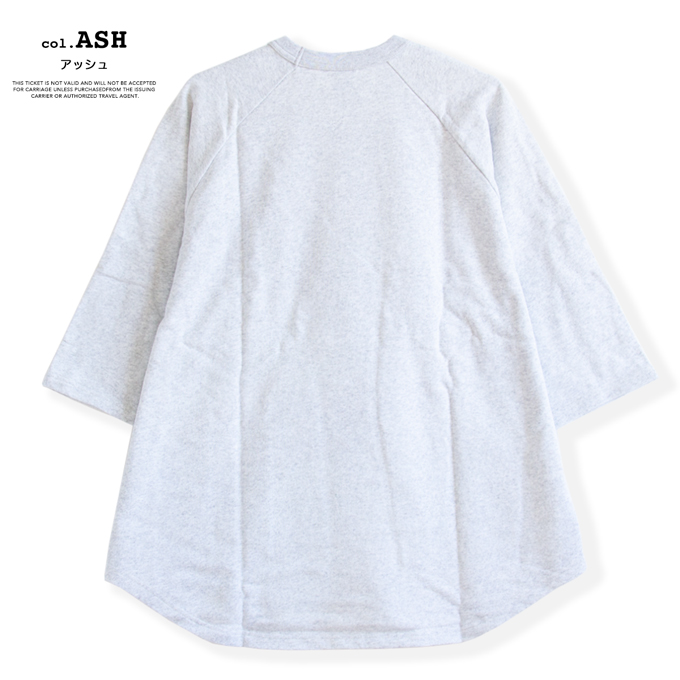 RUSSELL ATHLETIC ラッセルアスレティック 1/2 LOOSE BASEBALL SWEATSHIRT 5分袖 ルーズフィット ベースボール スウェットシャツ RC-24010 / 2025SPRING | Russell Athletic | 13