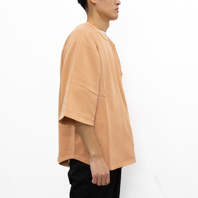 RUSSELL ATHLETIC ラッセルアスレティック 1/2 LOOSE BASEBALL SWEATSHIRT 5分袖 ルーズフィット ベースボール スウェットシャツ RC-24010 / 2025SPRING | Russell Athletic | 01