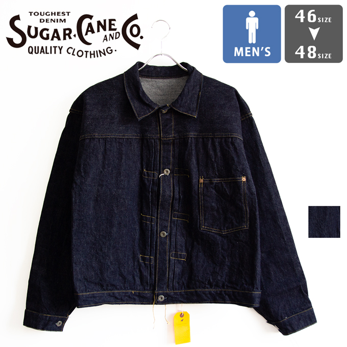 SUGAR CANE シュガーケーン 13.5oz. BLUE DENIM BLOUSE “S1943” MODEL (T BACK) デニム ジャケット SC19008T :SC19008TEC:ジーンズステーション