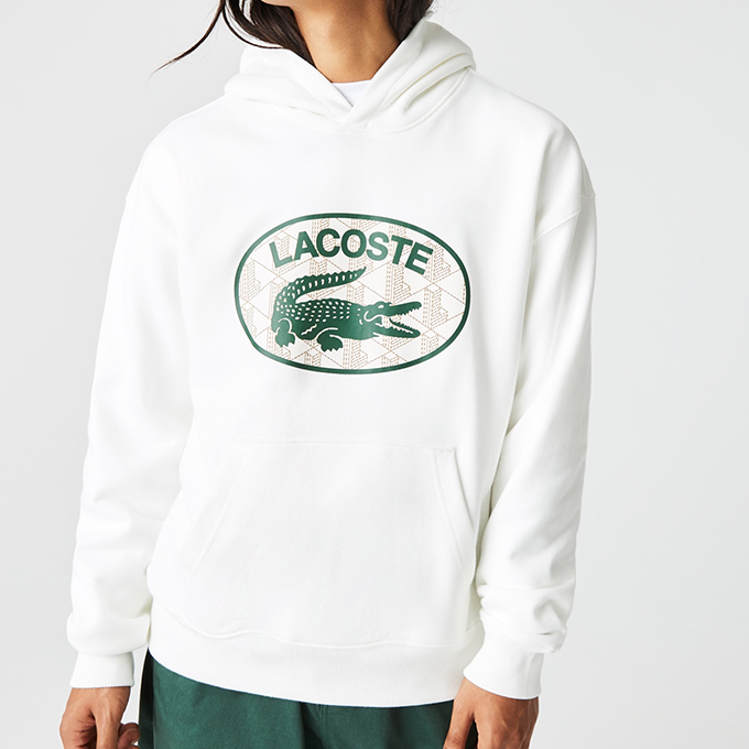 【SALE!!】 【 LACOSTE ラコステ 】 モノグラム モチーフ ラコステ プリントフードスウェット SH0067L / 22AW ※｜jeansstation｜09