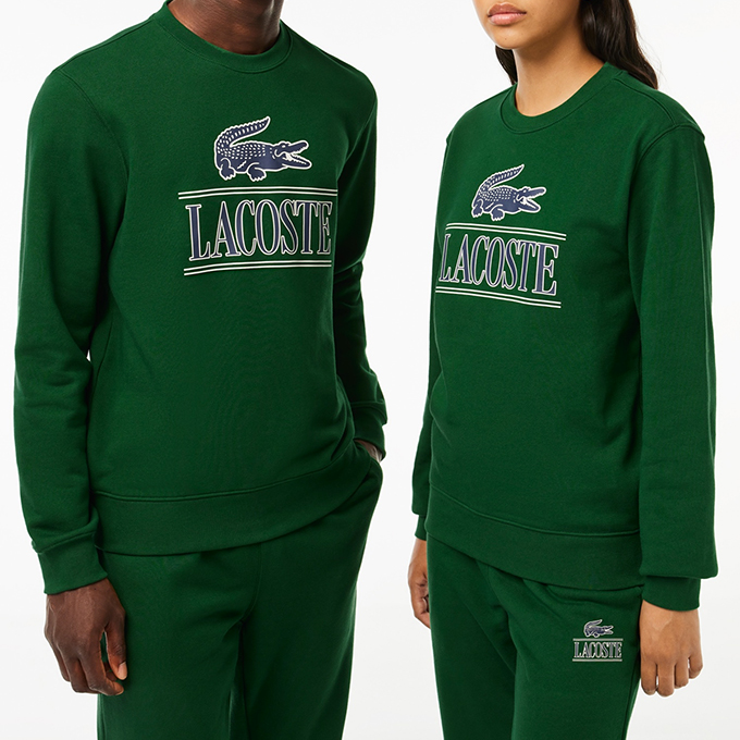 LACOSTE（ラコステ） 3Dプリント クラシック クルーネック スウェット