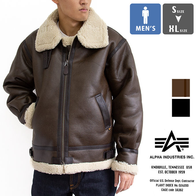 ALPHA INDUSTRIES アルファインダストリーズ B-3 フェイクムートン ジャケット TA1548 ※