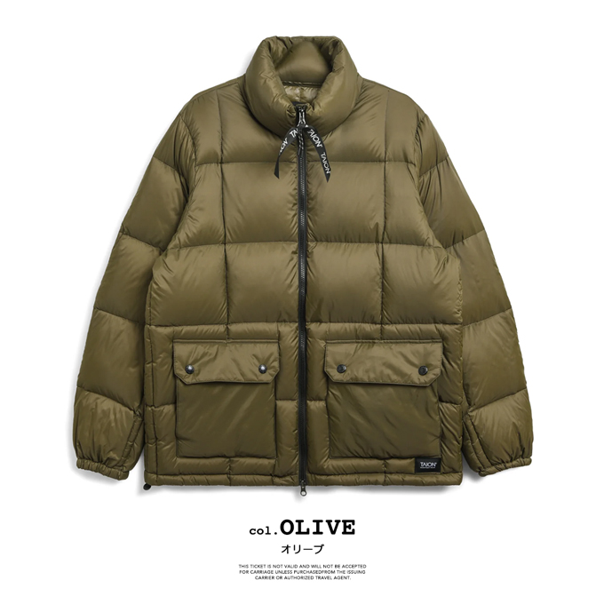 TAION（タイオン） UNISEX マウンテン パッカブル ボリューム ダウン