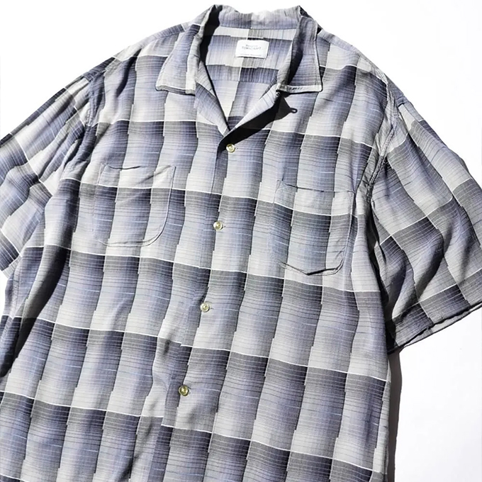 TOWNCRAFT（タウンクラフト） 60S OMBRE LOOP COLLAR S/S SHIRTS