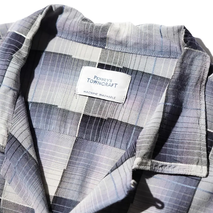 TOWNCRAFT（タウンクラフト） 60S OMBRE LOOP COLLAR S/S SHIRTS