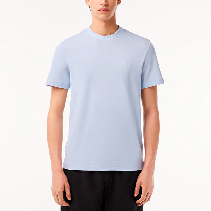 LACOSTE ラコステ ジャカード リブ ニット カラー 鹿の子地 Tシャツ TH0799-99 / 2024SUMMER｜jeansstation｜07