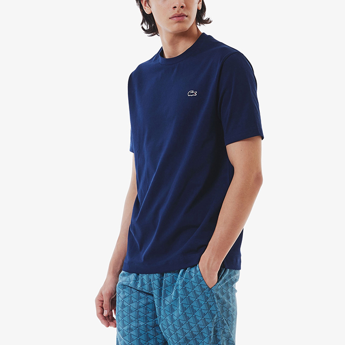 LACOSTE ラコステ アウトライン クロック クルーネック Tシャツ LACOSTE ラコステ アウトライン クロック クルーネック Tシャツ