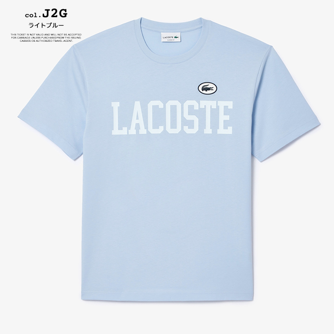 LACOSTE 【 ラコステ 】 カレッジ プリント Tシャツ TH7411-99