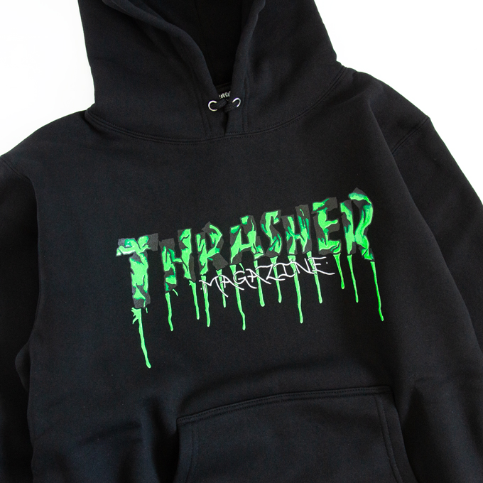 THRASHER（スラッシャー） 【SALE!!】 BLOOD DRIP HOODIE SWEAT PARKA