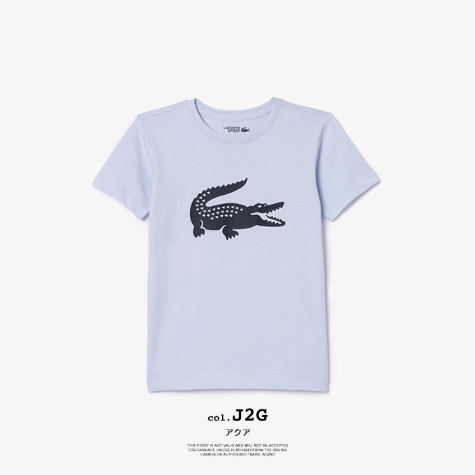 LACOSTE ラコステ ウルトラドライ クロックプリント キッズ T