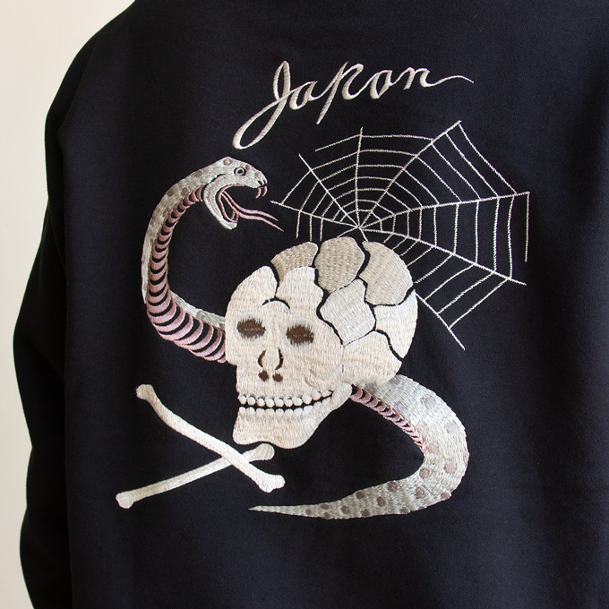 TAILOR TOYO テーラー東洋 SUKA CREW SWEAT EMBROIDERED 「SKULL