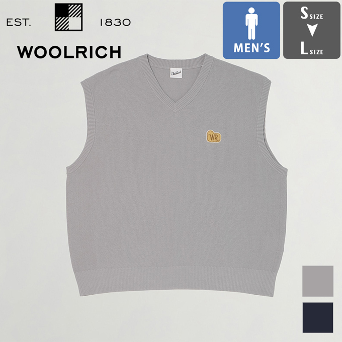 WOOLRICH（ウールリッチ） SHEEP PATCH COTTON PIQUE KNIT VEST シープ