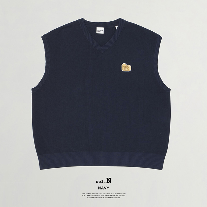 ２６日まで限定出品！Plage  ウールベスト WOOLRICH（ウールリッチ） SHEEP PATCH COTTON PIQUE KNIT VEST シープ
