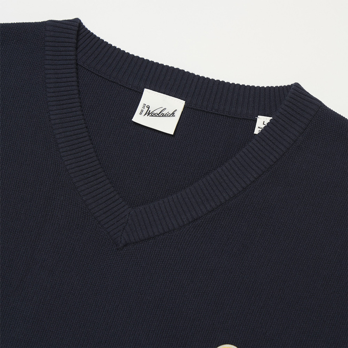 WOOLRICH（ウールリッチ） SHEEP PATCH COTTON PIQUE KNIT VEST シープ