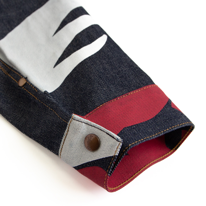 Wrangler ラングラー DENIM BANNER JACKET Mサイズ Wrangler ラングラー 75th Special DENIM BANNER JACKET デニム