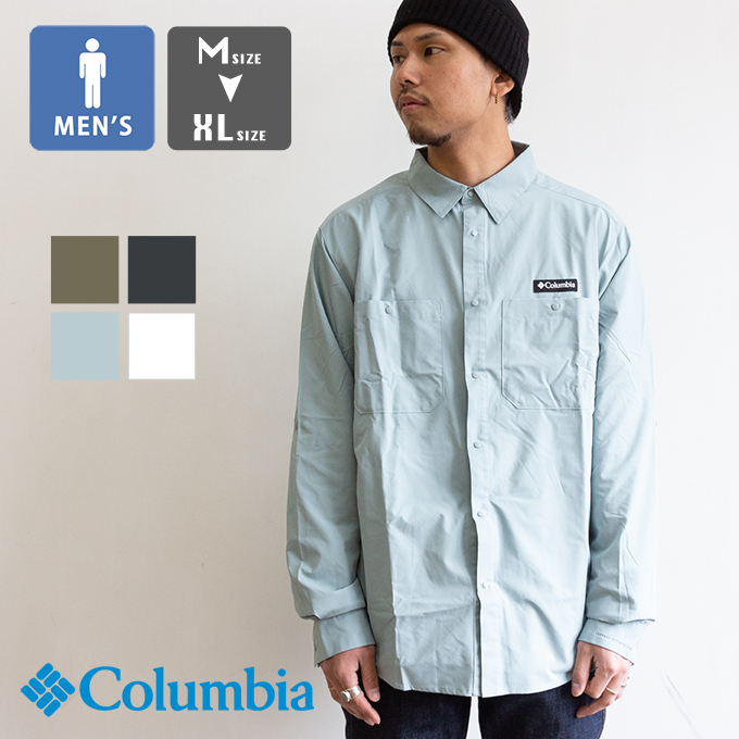 Forward observation group ロングスリーブシャツ　未使用 Columbia（コロンビア） Glacial Vista Long Sleeve Shirt グレイ