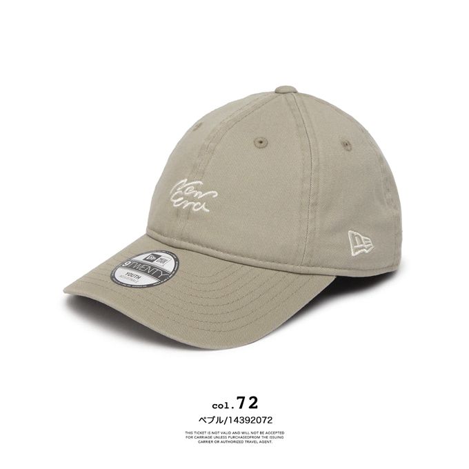 NEW ERA（ニューエラ） キッズ Youth 9TWENTY Handwritten Logo ハンド