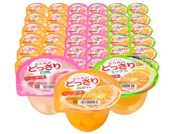 33%OFF&送料込み ゼリー たらみのどっさり 230g みかん ミックス 白桃 各12個ずつ 計36個セット