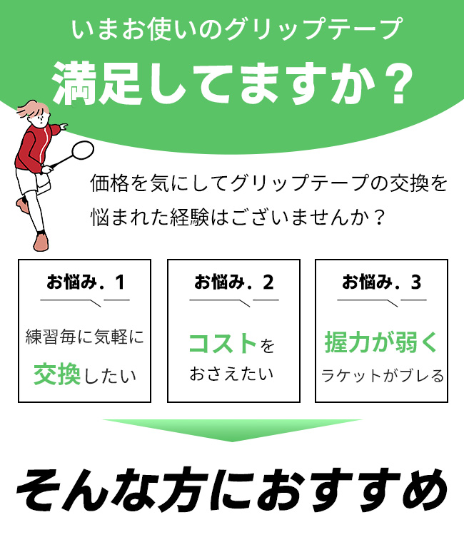 グリップテープ テニス・バドミントン用 WAGIスーパーウェット凸凹グリップテープ 選べるカラー 製造直販ゴルフ屋 ※ 関連画像2