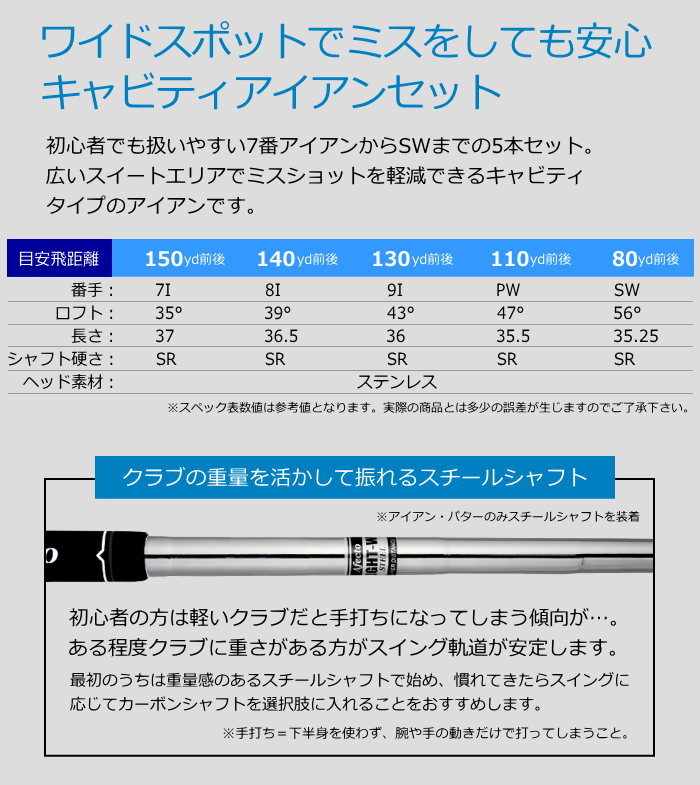 右利き用 ゴルフクラブセット Afectoメンズ9本セット(ドライバー+フェアウェイ+ユーティリティ+アイアンセット+パター) ゴルフセット 土日祝も出荷OK ※｜jenet｜08