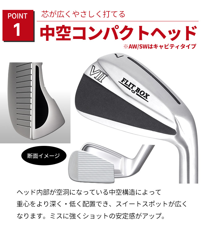 アイアンセット 新品 メンズ 7本セット（FD-50NEO：軽量高弾性シャフト