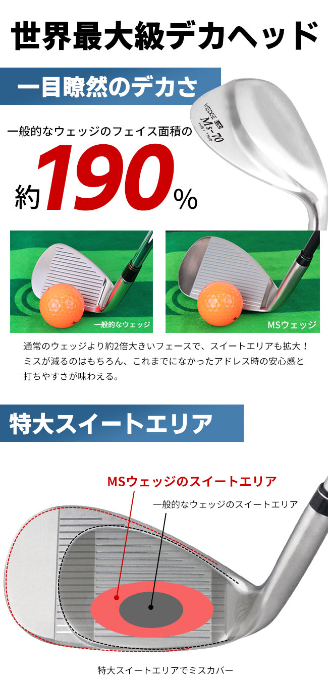 ゴルフ ウェッジ メンズ WEDGE Lab MEGA MSウェッジ サンドウェッジ  60° 70°  土日祝も出荷OK ※｜jenet｜03