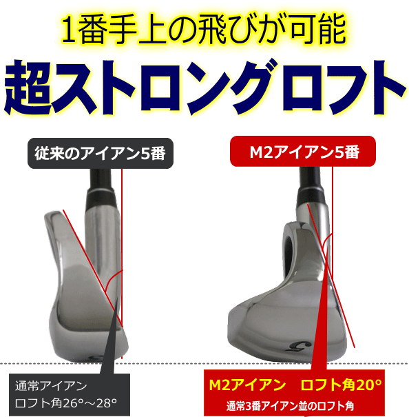 お盆応援フェアクーポン配布8/10の9:59まで アイアン ユーティリティ 1本 単品 キャビティ ドデカヘッド 飛び系 Larouge M2(FD-60:標準シャフト) ※ 関連画像4