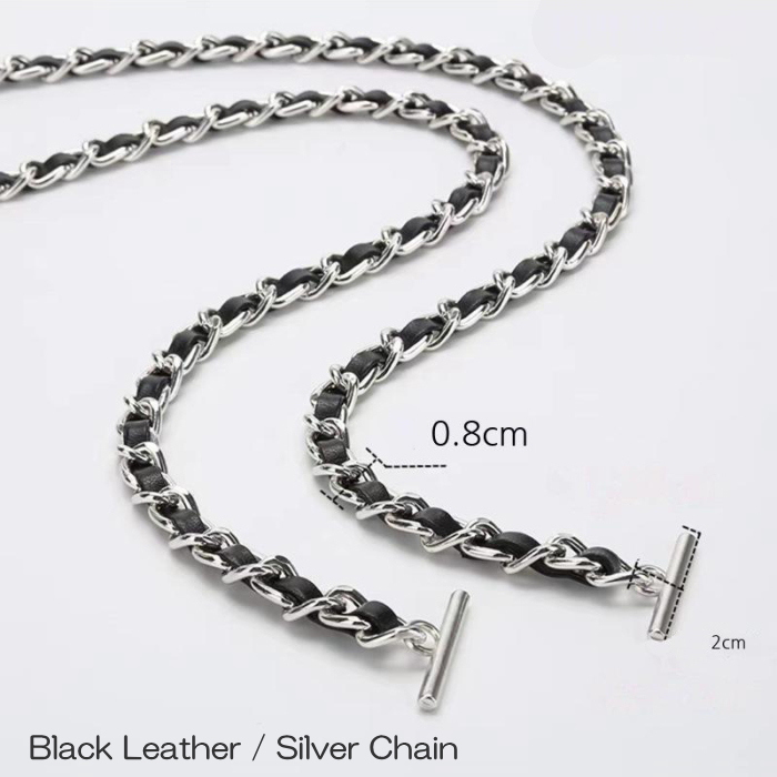 あ　美品　フルラ　編み込み　チェーンショルダー パーティーバッグ dm-abst057_4.jpg