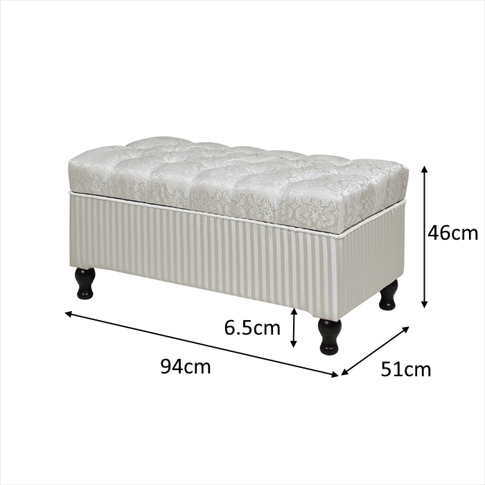 新品　セール　ジェニファーテイラー収納付きベンチHaruno-GR ジェニファーテイラー 収納ベンチ Jennifer Taylor Haruno-GR おしゃれ