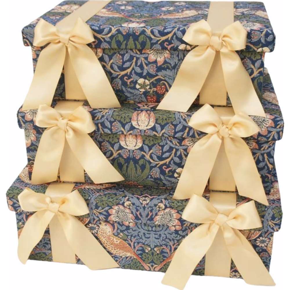 ジェニファーテイラー ボックス 3ヶセット いちご泥棒 小物入れ 収納